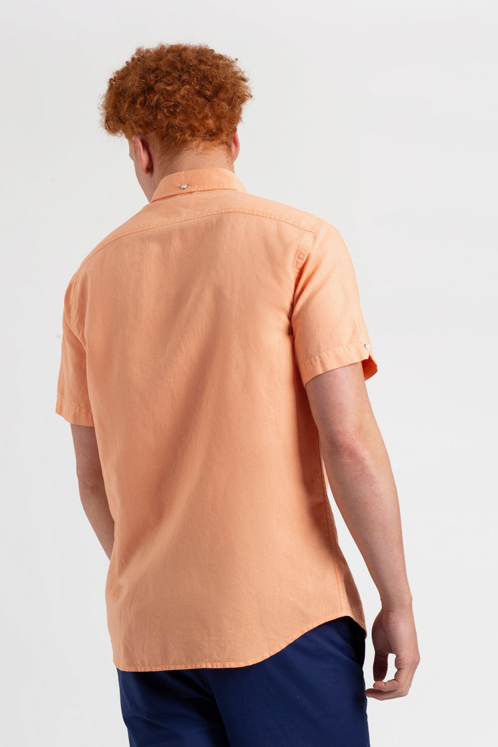 Chemises Ben Sherman Garment Dye Linen Orange | TMX-18427088